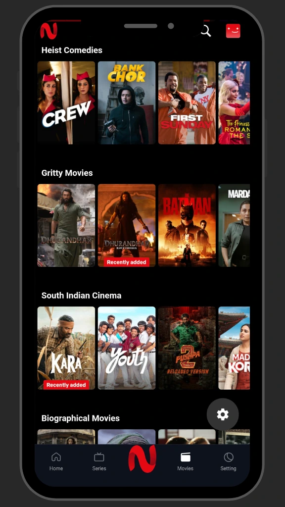 netflix movies on netmirror app
