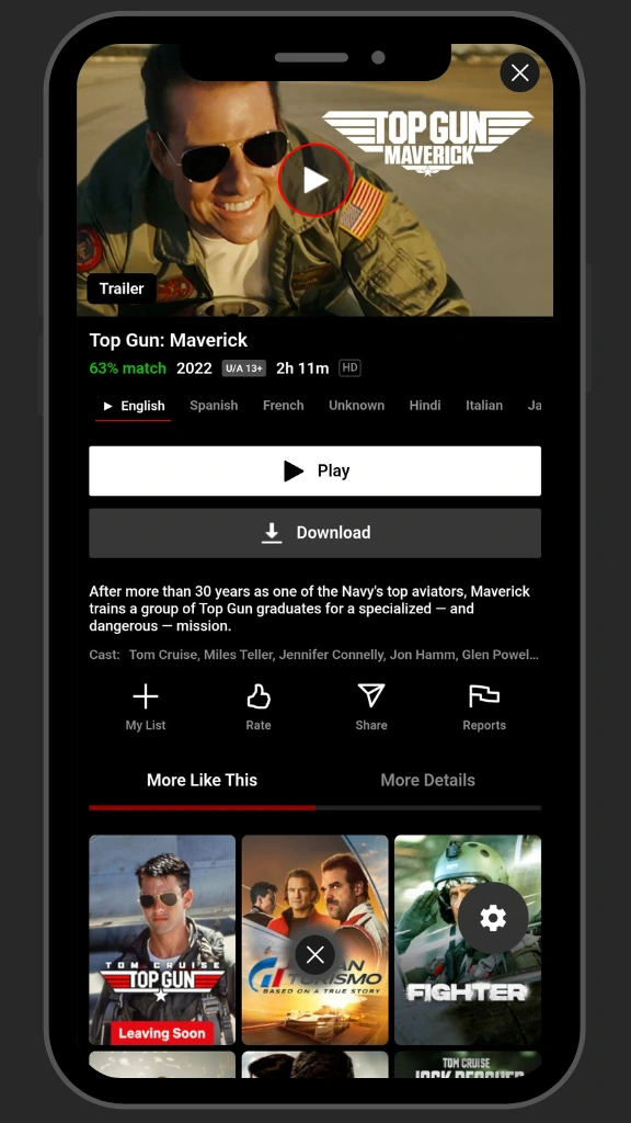 watch top gun on netmirror